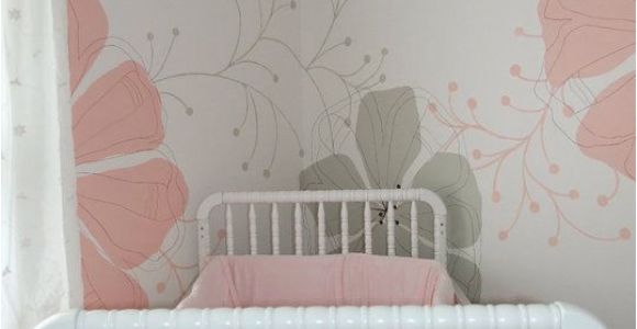 Murals for Baby Girl Nursery Baby Girl S Nursery with Flower Mural Inspriation From A Kleenex