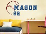 Murals for Home Walls Stickers Baseball & Name & Number Wall Sticker Vinyl Decal