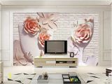 Murals On Wall which are Bricks Wdbh Custom 3d Wallpaper Modern Flower Relief Brick Wall Tv Background Living Room Home Decor 3d Wall Murals Wallpaper for Walls 3 D butterfly