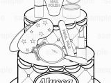 Nail Polish Coloring Page Best Nail Salon Coloring Pages Spa themed Download and Print for