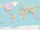 National Geographic World Map Wall Mural Detailed World Political Wall Map