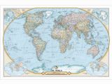 National Geographic World Map Wall Mural Ngs 125th Anniversary World Map Paper