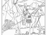 Native American Coloring Pages for Preschoolers This Coloring Page Show A Native American On His Horse