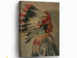 Native American Indian Wall Murals Indian Art Very Old Native American Chief Canvas Print Indian