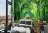 Nature Bedroom Wall Murals Nature Landscape 3d Wall Mural Wallpaper Wood Park Small Road Mural Living Room Tv Backdrop Wallpaper for Bedroom Walls Wallpaper High