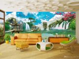 Nature Wall Murals Cheap 3d Room Wallpaper Custom Non Woven Mural Chinese Landscape