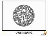 Nebraska Flag Coloring Page Noble Usa Flags Printables State Flags Nebraska Wyoming Territories