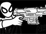 Nerf Blaster Coloring Page Nerf Guns Coloring Pages