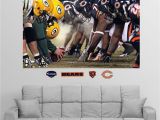 New England Patriots Wall Mural Fathead Chicago Green Bay Line Of Scrimmage Wall Graphic