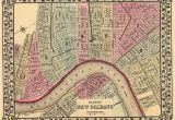 New orleans Wall Mural New orleans La 1880 Map Mural Wallpaper