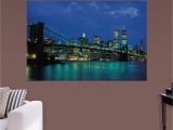 New York City Wall Murals Cheap Fathead New York City Twin towers Nightscape Wall Mural 69