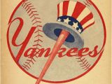 New York Yankees Wall Murals 1946 New York Yankees Print Vintage Baseball Poster