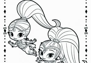 Nick Jr Shimmer and Shine Coloring Pages Shimmer Shine Nick Jr Coloring Sheet