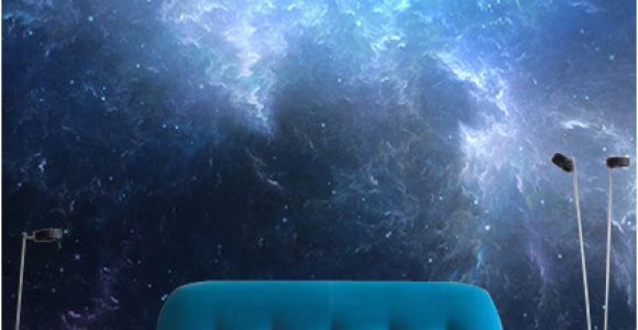 Night Sky Wall Mural Night Sky with Nebula Wall Mural