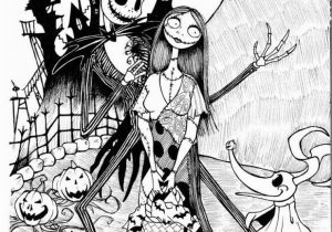 Nightmare before Christmas Coloring Pages BezpÅatne Miasteczko Halloween Halloween Kolorowania Stron