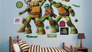 Ninja Turtle Wall Mural Teenage Mutant Ninja Turtles High Five Wall Decals by