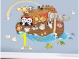 Noah S Ark Wall Mural Kit Animal Wall Decals Murals & Jungle Safari Wall Stickers