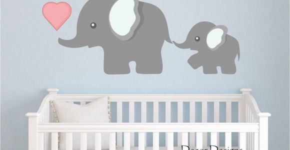 Nursery Wall Mural Decals Elephant Wall Decal by Decor Designs Decals Nursery Wall