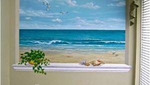 Ocean Murals Wall Decor This Ocean Scene is Wonderful for A Small Room or Windowless Room