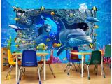 Ocean Wall Mural Wallpaper 3d Wallpaper Custom Wall Mural Wallpaper Underwater World Ocean 3d Stereo Wall Murals 3d Living Room Wall Decor Wallpaper High Definition