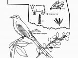 Oklahoma State Flower Coloring Page Oklahoma State Outline Coloring Page Free Worksheets