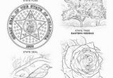 Oklahoma State Seal Coloring Page Oklahoma State Symbols Coloring Page From Oklahoma Category Select