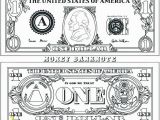 One Dollar Bill Coloring Page Coloring Pages Money Coin Coloring Pages Money Printable Also