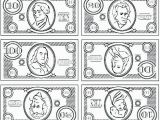 One Dollar Bill Coloring Page Coloring Play Money Coloring Sheets Pages Printable Game for Play
