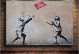 One Piece Wall Murals 2019 Unframed Framed Mural by Banksy 2 Canvas Prints Wall Art Oil Painting Home Decor 24×36 From Mingfeng2018 $5 98