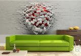 One Piece Wall Murals Really Cool Wall Art – 3d Ball In Wall – A Unique Product by