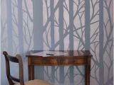 Outdoor Wall Mural Stencils New Bare Trees Stencil Ideas for Dream Home