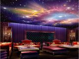 Outer Space Ceiling Murals Custom Mural 3d Star Nebula Night Sky Wall Painting Ceiling Smallpox