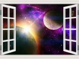 Outer Space Wall Murals Amazon Peel & Stick Wall Murals Outer Space Galaxy Planet 3d