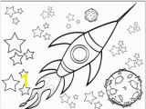 Outerspace Coloring Pages A Rocketship Flies by A Planet and Through the Stars In This