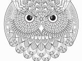 Owl Mandala Coloring Pages for Adults Owl Adult Mandala Coloring Page