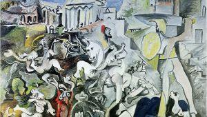 Pablo Picasso Mural the Rape Of the Sabine Women by Pablo Picasso