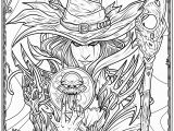 Pagan Witch Coloring Pages for Adults Witch Coloring Page