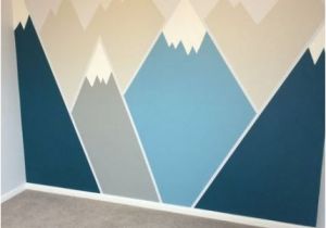 Painted Mountain Wall Mural Painting Walls Ideas for Kids Playrooms 61 Best Ideas