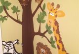 Painted Wall Murals for Kids Jungle Wall Mural Hand Painted =]