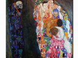 Painted Wall Murals Near Me original Wall Picture Gustav Klimt Death and Life Wall