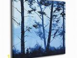 Painted Wall Murals Of Trees Amazon Hahal Wall Art Picture Tree Painting Paintings