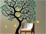 Painted Wall Murals Of Trees Kids Room Ideas with Tree and Birds Wall Mural