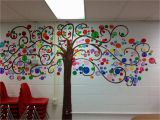 Painting Murals On School Walls Bubble Tree I Painted In My Classroom