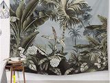 Palm Leaf Wall Mural Vintage Tropical Tapestry Palmier Tree Wall Hanging Decor