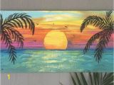 Palm Tree Beach Wall Mural Beach Palm Trees Sunset Custom Sign 36×16 Palm Trees