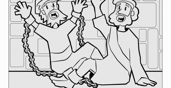 Paul and Silas In Jail Coloring Page Paul and Silas In Jail Free Coloring Page Coloring Home