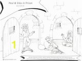 Paul and Silas In Jail Coloring Page Paul and Silas In Prison Coloring Page at Getcolorings