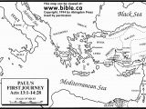Paul S Second Missionary Journey Coloring Page Paul S First Missionary Journey Mystery Of History Volume