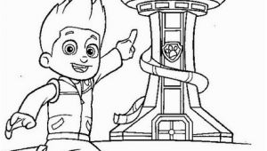 Paw Patrol Lookout tower Printable Coloring Page Paw Patrol Lookout tower Coloring Book Page Lookout