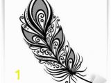 Peacock Feather Wall Mural Peerless Decorative Feather Vector Patterned Design